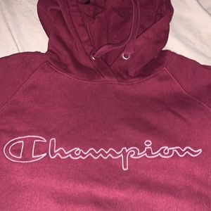 Burgundy Champion Hoodie